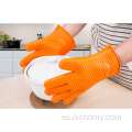 Guantes de horno resistente al calor de silicona de cocina